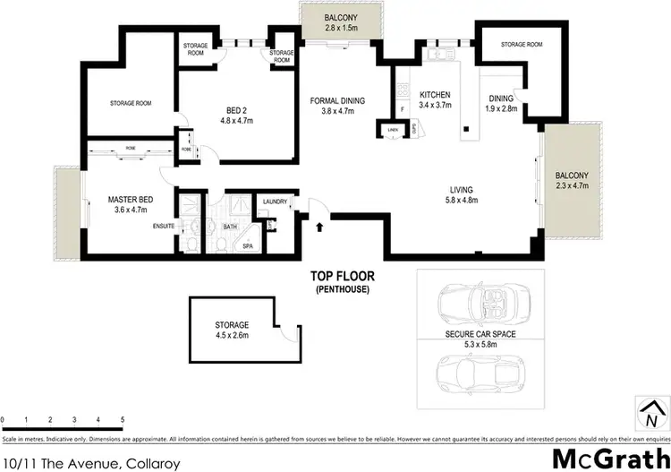 Floorplan of Homely apartment listing, 10/11 The Avenue, Collaroy NSW 2097