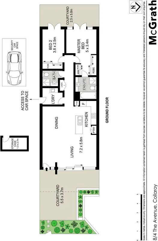 Floorplan of Homely apartment listing, 8/4 The Avenue, Collaroy NSW 2097