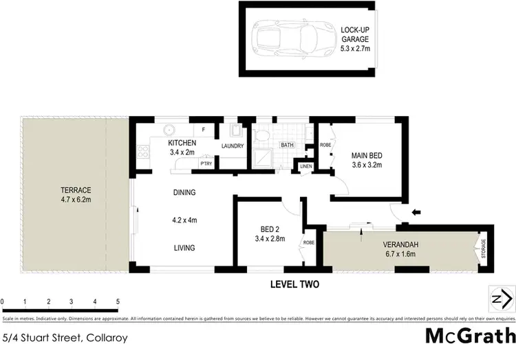 Floorplan of Homely apartment listing, 5/4 Stuart Street, Collaroy NSW 2097