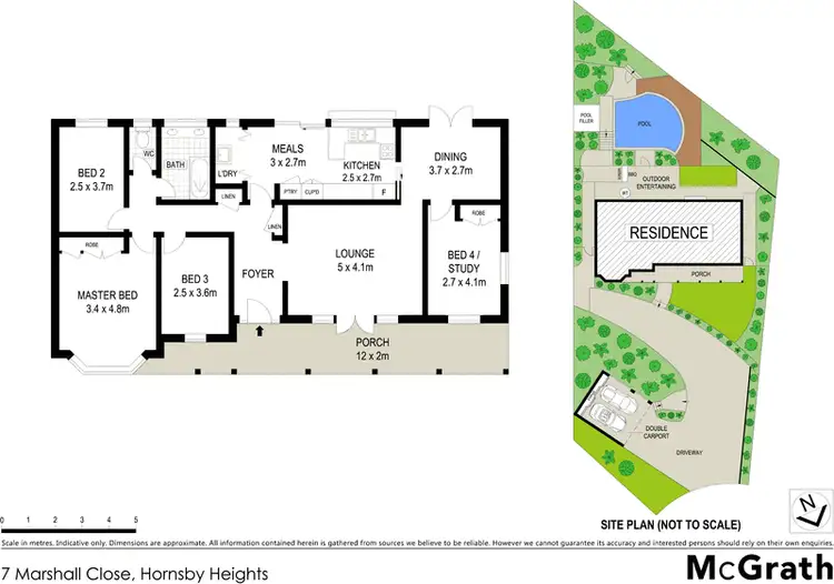 Floorplan of Homely house listing, 7 Marshall Close, Hornsby Heights NSW 2077