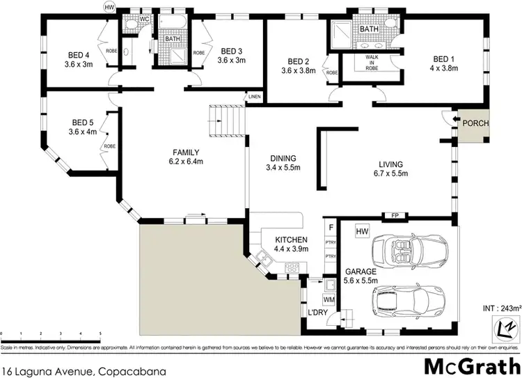 Floorplan of Homely house listing, 16 Laguna Avenue, Copacabana NSW 2251