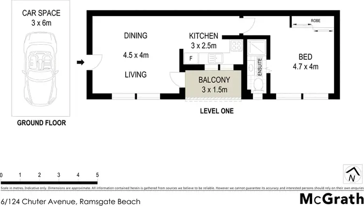 Floorplan of Homely apartment listing, 6/124 Chuter Avenue, Ramsgate Beach NSW 2217