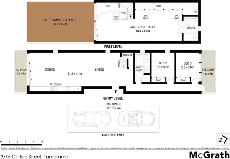 Floorplan of Homely apartment listing, 3/15 Carlisle Street, Tamarama NSW 2026
