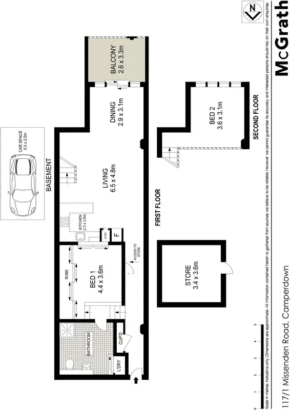 Floorplan of Homely apartment listing, 117/1 Missenden Road, Camperdown NSW 2050