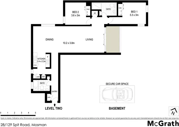 Floorplan of Homely apartment listing, 28/129 Spit Road, Mosman NSW 2088