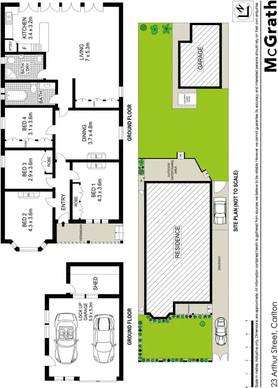 Floorplan of Homely house listing, 23 Arthur Street, Carlton NSW 2218