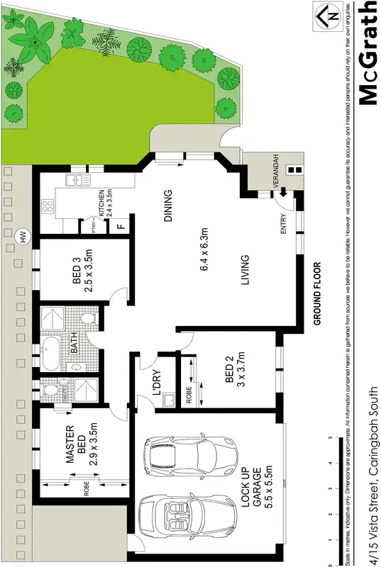 Floorplan of Homely villa listing, 4/15 Vista Street, Caringbah NSW 2229