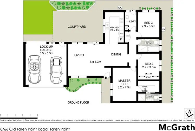 Floorplan of Homely villa listing, 8/66 Old Taren Point Road, Taren Point NSW 2229