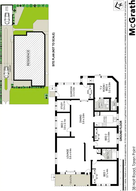 Floorplan of Homely house listing, 38 Holt Road, Taren Point NSW 2229