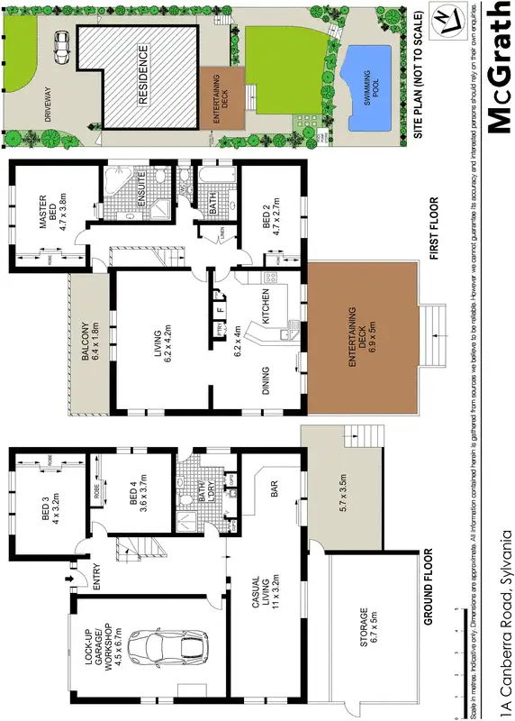Floorplan of Homely house listing, 1A Canberra Road, Sylvania NSW 2224