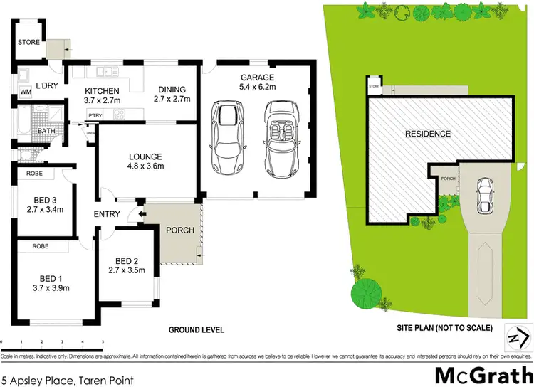 Floorplan of Homely house listing, 5 Apsley Place, Taren Point NSW 2229