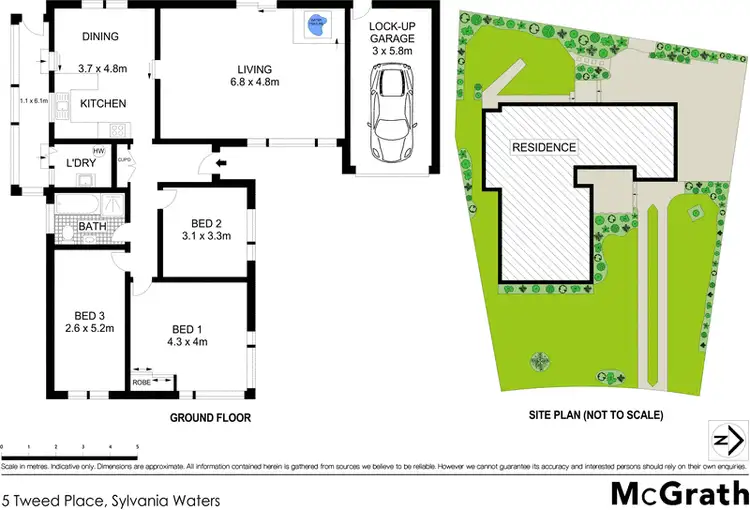Floorplan of Homely house listing, 5 Tweed Place, Sylvania Waters NSW 2224