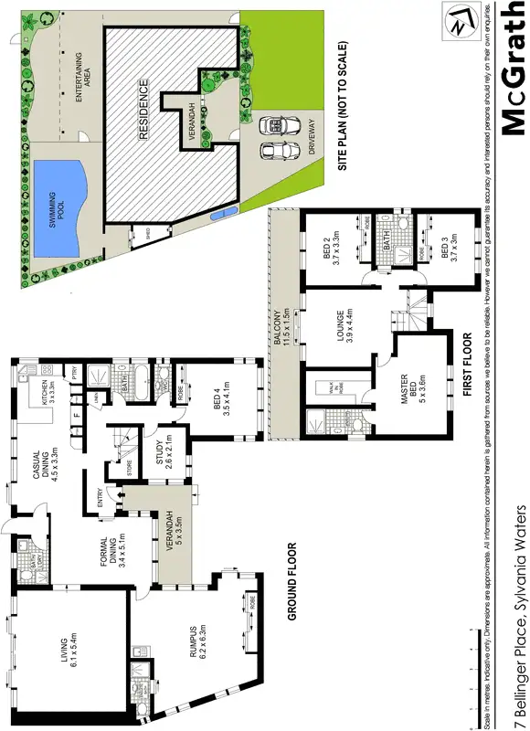 Floorplan of Homely house listing, 7 Bellinger Place, Sylvania Waters NSW 2224