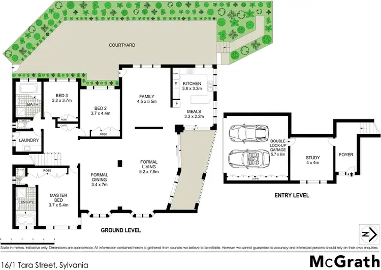 Floorplan of Homely apartment listing, 16/1 Tara Street, Sylvania NSW 2224