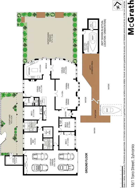 Floorplan of Homely apartment listing, 18/1 Tara Street, Sylvania NSW 2224
