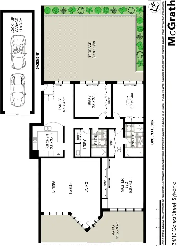 Floorplan of Homely apartment listing, 34/10 Corea Street, Sylvania NSW 2224