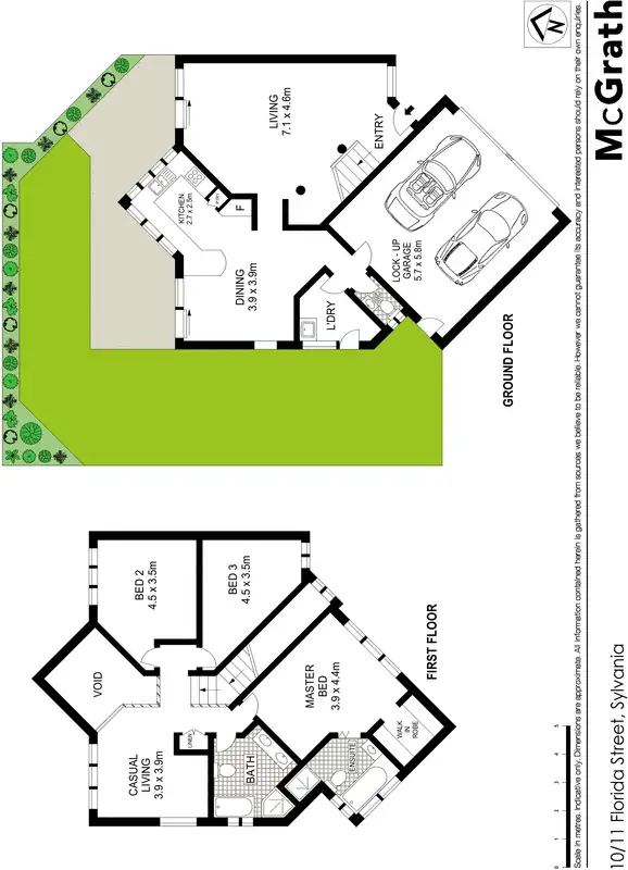 Floorplan of Homely townhouse listing, 10/11 Florida Street, Sylvania NSW 2224