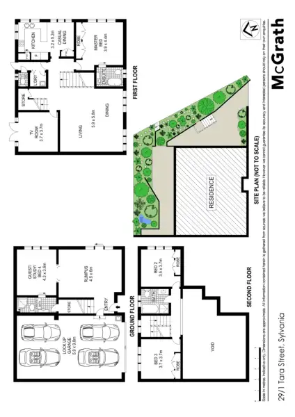 Floorplan of Homely townhouse listing, 29/1 Tara Street, Sylvania NSW 2224