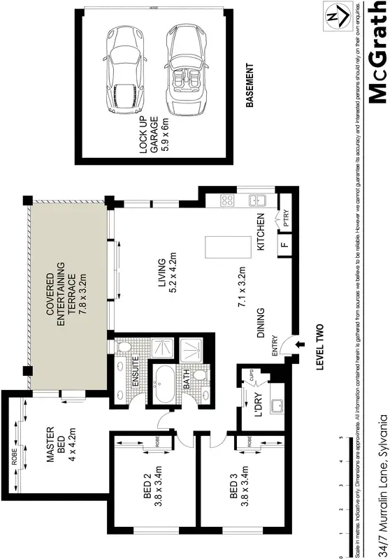 Floorplan of Homely apartment listing, 34/7 Murralin Lane, Sylvania NSW 2224