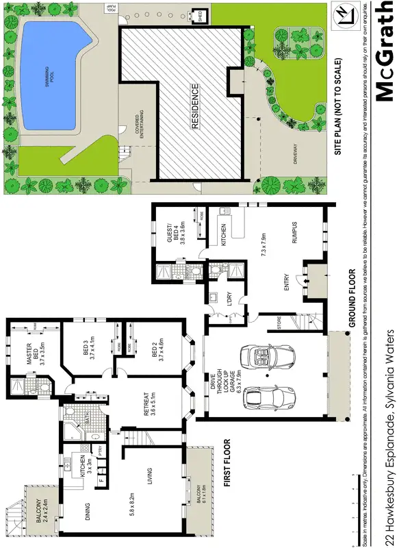 Floorplan of Homely house listing, 22 Hawkesbury Esplanade, Sylvania Waters NSW 2224