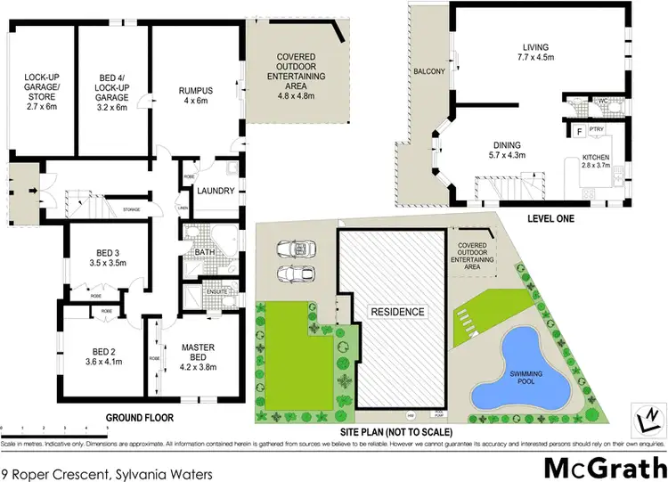 Floorplan of Homely house listing, 9 Roper Crescent, Sylvania Waters NSW 2224