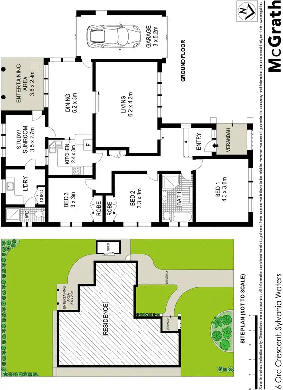 Floorplan of Homely house listing, 6 Ord Crescent, Sylvania Waters NSW 2224