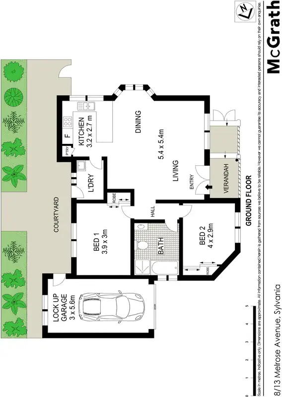 Floorplan of Homely villa listing, 8/13 Melrose Avenue, Sylvania NSW 2224
