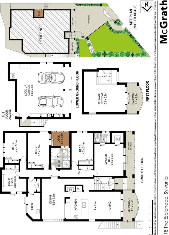 Floorplan of Homely house listing, 18 The Esplanade, Sylvania NSW 2224