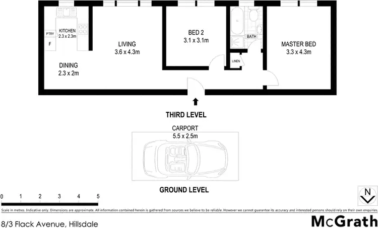 Floorplan of Homely apartment listing, 8/3 Flack Avenue, Hillsdale NSW 2036