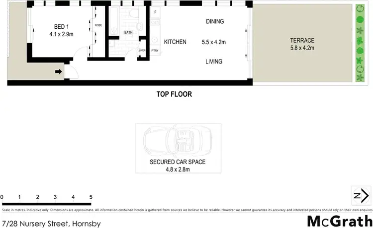 Floorplan of Homely apartment listing, 7/28 Nursery Street, Hornsby NSW 2077