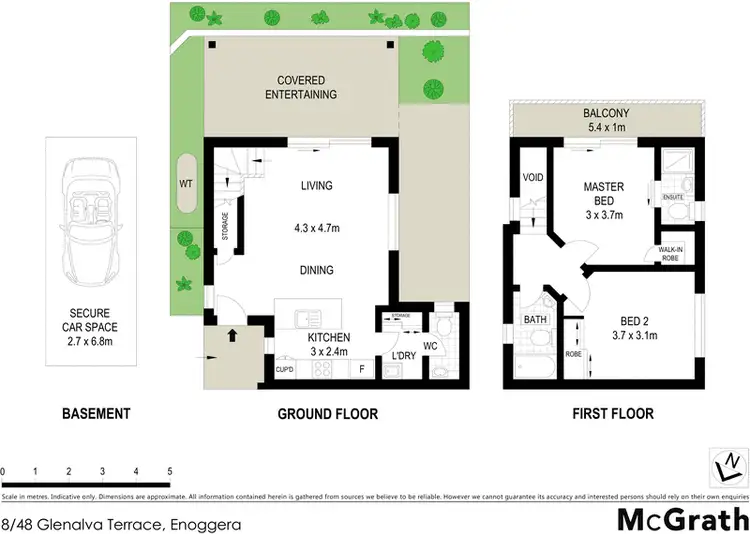 Floorplan of Homely apartment listing, 8/48 Glenalva Terrace, Enoggera QLD 4051