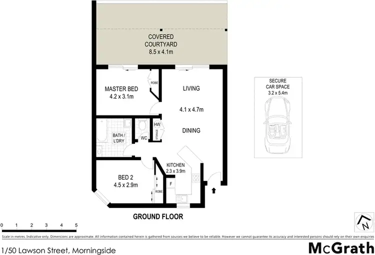 Floorplan of Homely apartment listing, 1/50 Lawson Street, Morningside QLD 4170