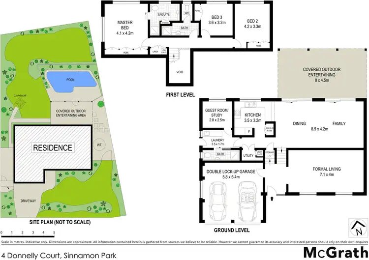 Floorplan of Homely house listing, 4 Donnelly Court, Sinnamon Park QLD 4073