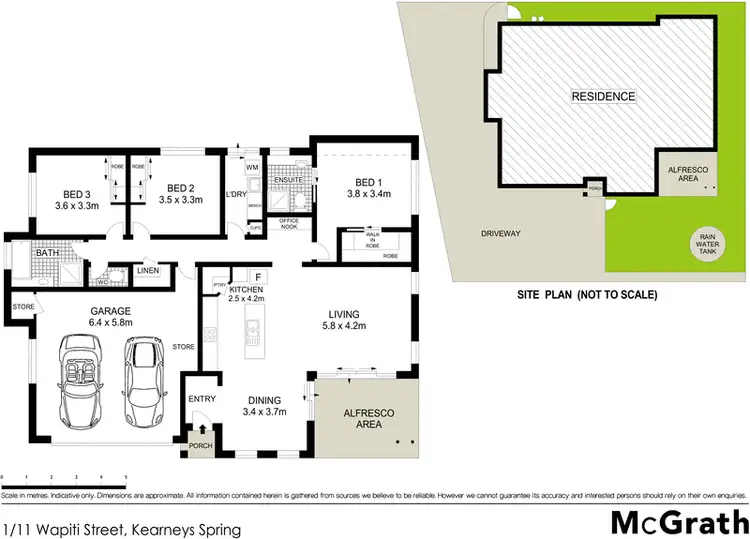 Floorplan of Homely apartment listing, 1/11 Wapiti Street, Kearneys Spring QLD 4350