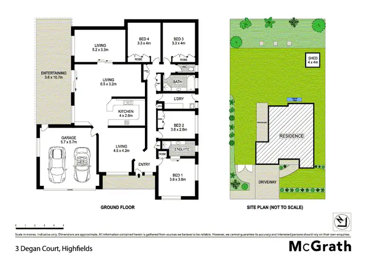 Floorplan of Homely house listing, 3 Degan Court, Highfields QLD 4352