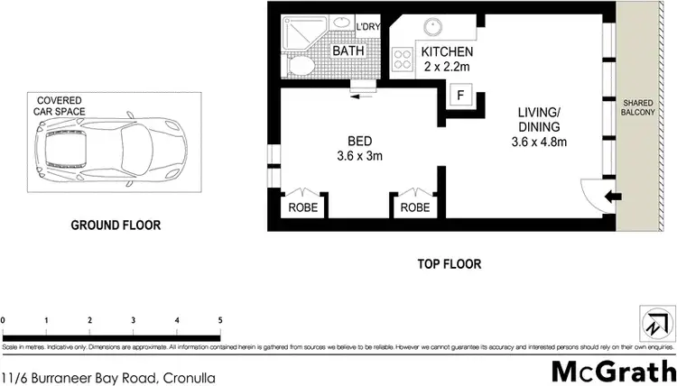 Floorplan of Homely apartment listing, 11/6 Burraneer Bay Road, Cronulla NSW 2230