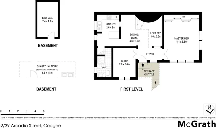 Floorplan of Homely apartment listing, 2/39 Arcadia Street, Coogee NSW 2034