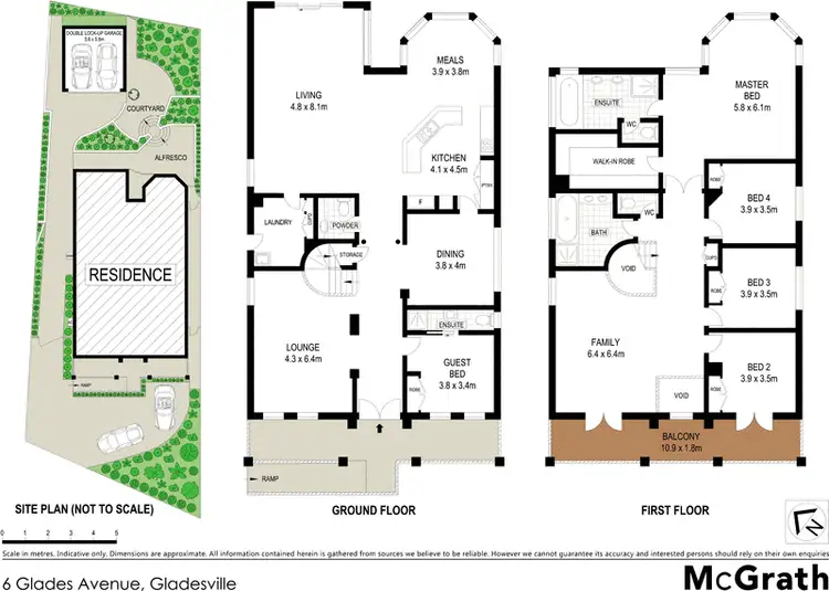 Floorplan of Homely house listing, 6 Glades Avenue, Gladesville NSW 2111