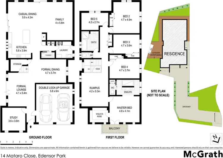 Floorplan of Homely house listing, 14 Mataro Close, Edensor Park NSW 2176