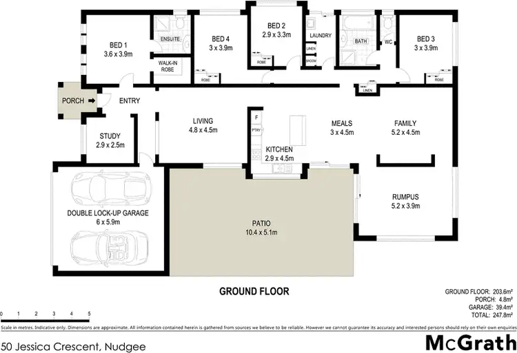 Floorplan of Homely house listing, 50 Jessica Crescent, Nudgee QLD 4014