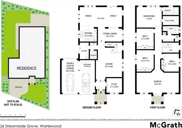 Floorplan of Homely house listing, 26 Streamdale Grove, Warriewood NSW 2102