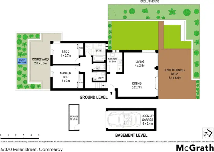 Floorplan of Homely apartment listing, 6/370 Miller Street, Cammeray NSW 2062