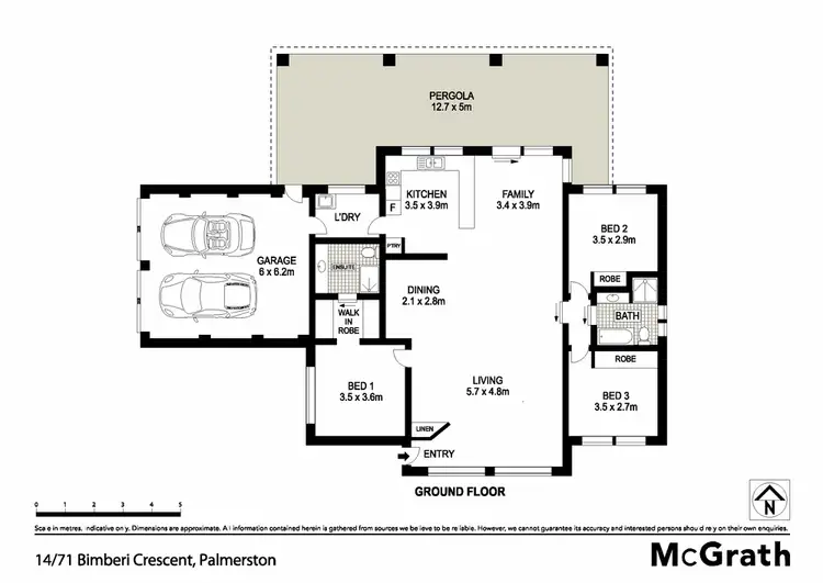 Floorplan of Homely townhouse listing, 14/71 Bimberi Crescent, Palmerston ACT 2913