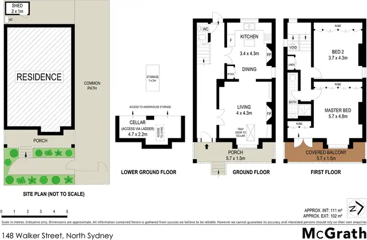 Floorplan of Homely house listing, 148 Walker Street, North Sydney NSW 2060