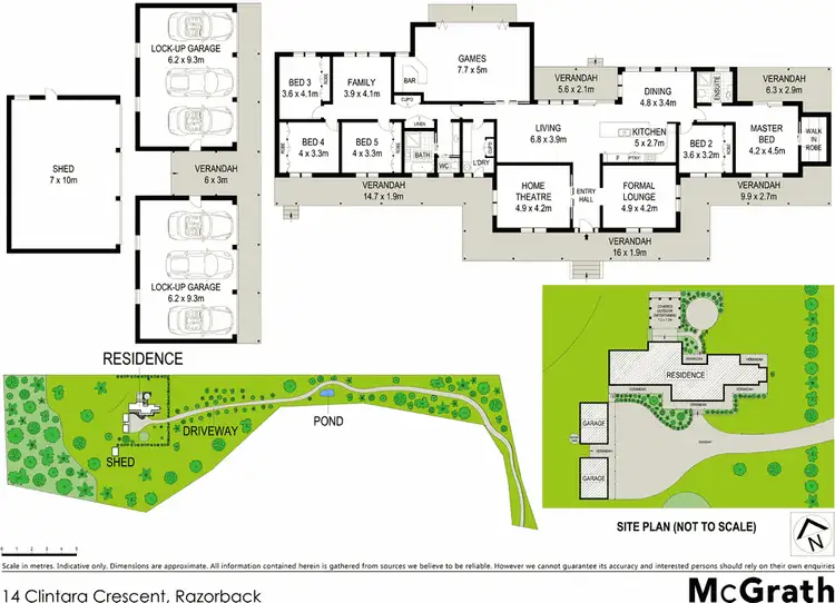 Floorplan of Homely house listing, 14 Clintara Crescent, Razorback NSW 2571