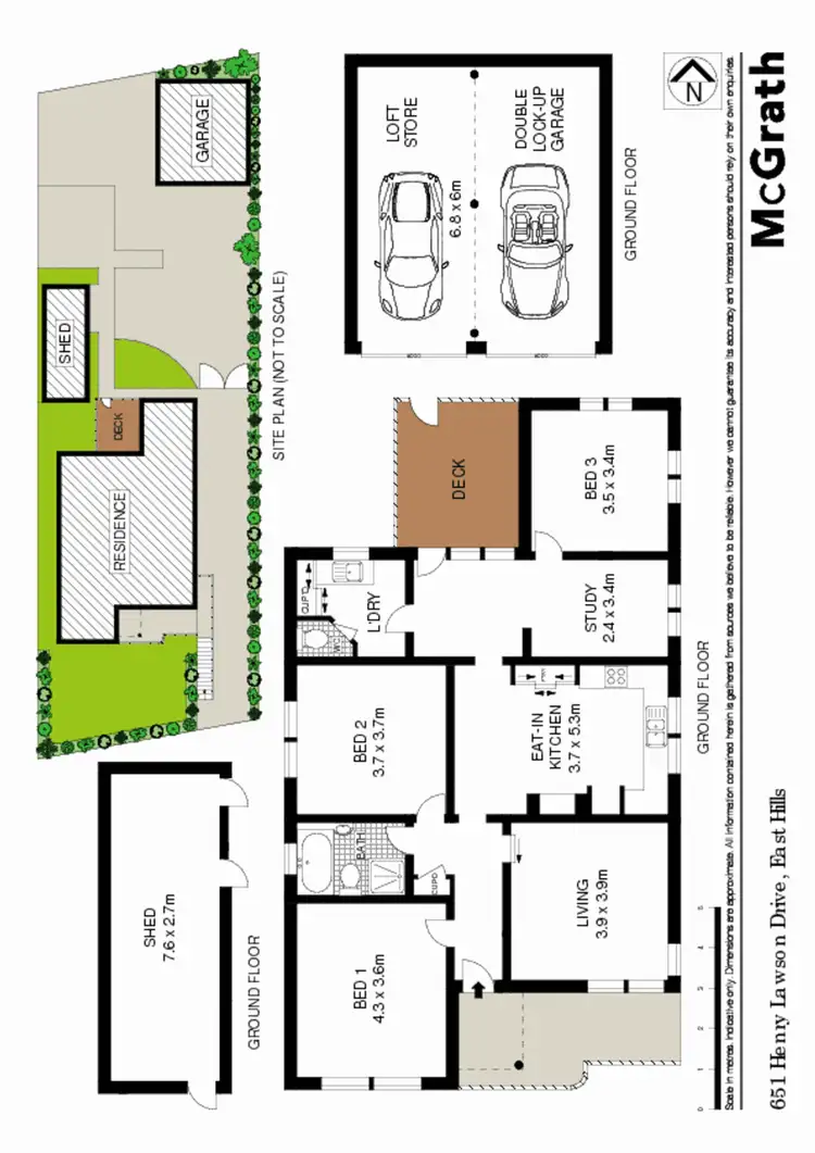 Floorplan of Homely house listing, 651 Henry Lawson Drive, East Hills NSW 2213