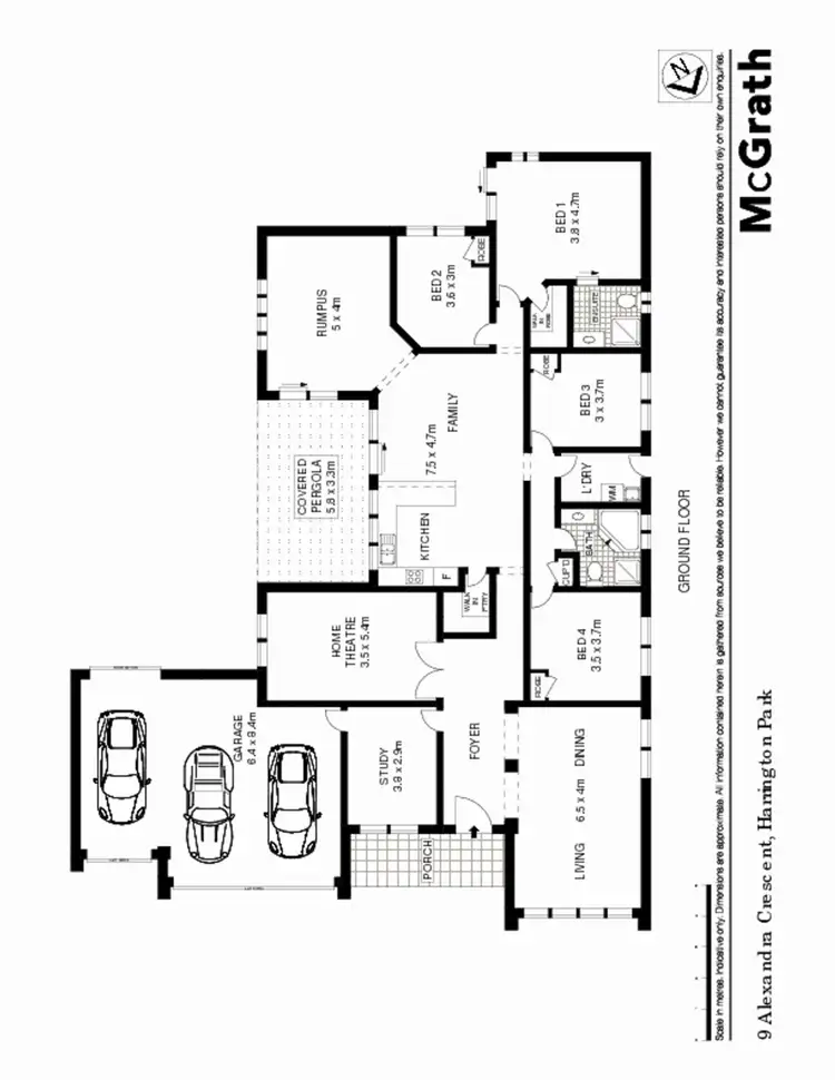 Floorplan of Homely house listing, 9 Alexandra Crescent, Harrington Park NSW 2567
