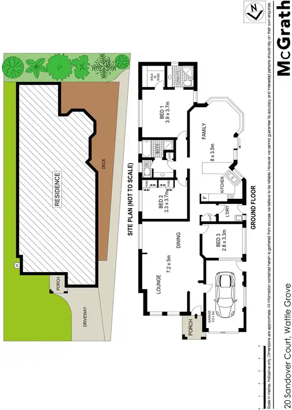 Floorplan of Homely house listing, 20 Sandover Court, Wattle Grove NSW 2173