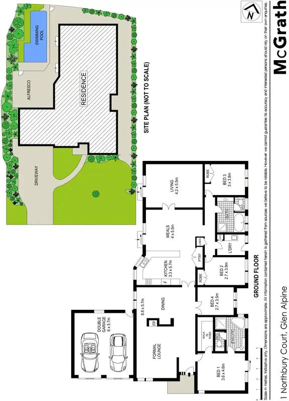 Floorplan of Homely house listing, 1 Northbury Court, Glen Alpine NSW 2560