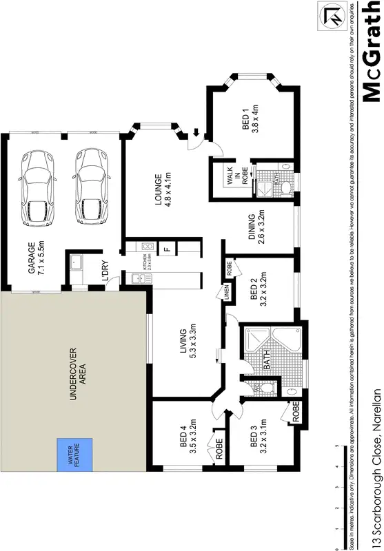 Floorplan of Homely house listing, 13 Scarborough Close, Narellan NSW 2567